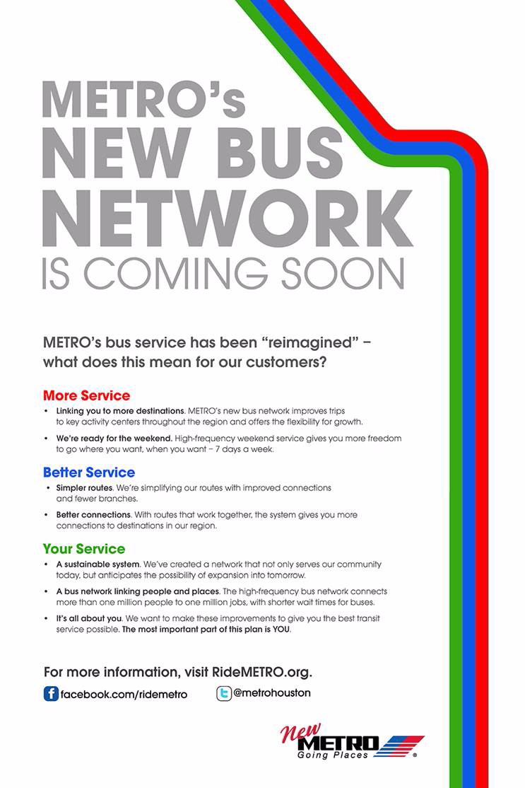 METRO's New Bus Network - Coming Soon EBLAST