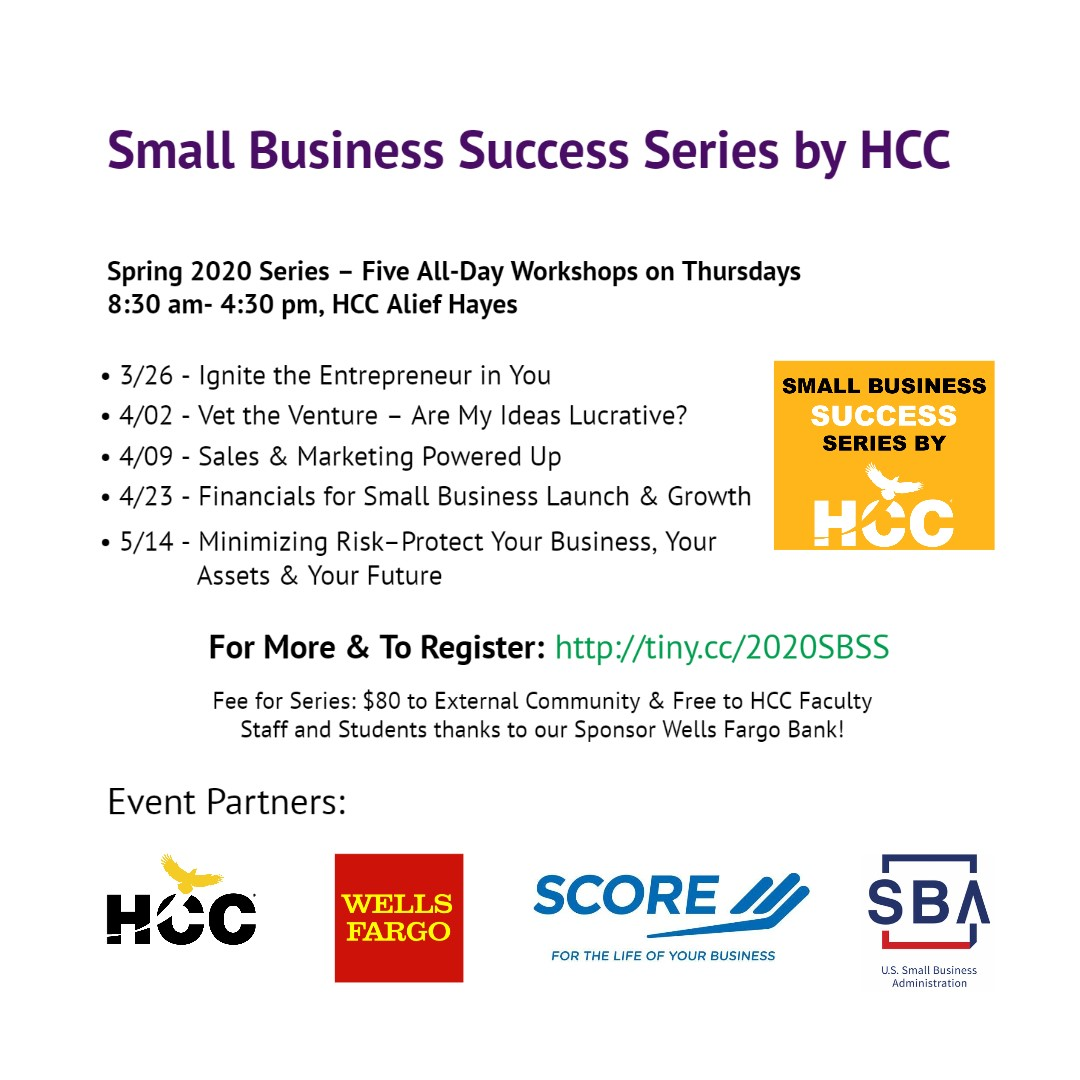 Small Business Success Series by HCC Spring Branch Management District