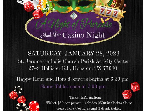 A Night of Purpose – Mardi Gras Casino Night, Jan. 28